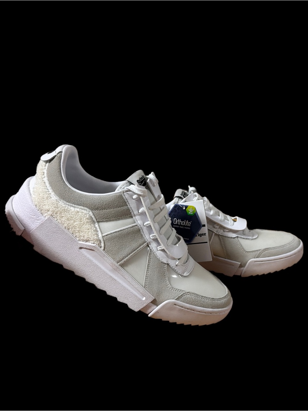 Onitsuka Tiger D-Trainer Slip-On Beige & White Low-Top Men’s size 10.5 NWT - Picture 13 of 16